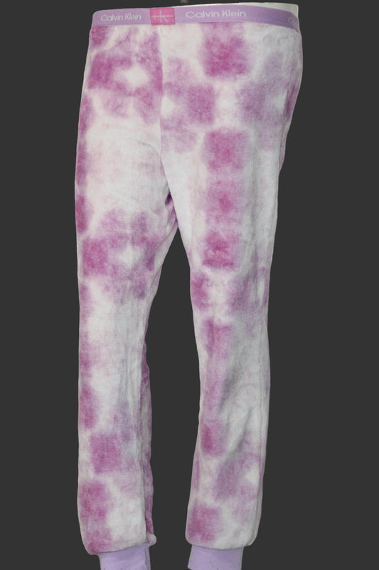 Calvin Klein Pink & White Warm Tights – Elegant Softwear (Small)