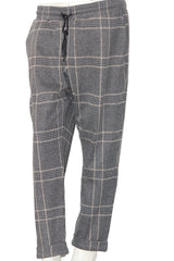 M&S Black & White Checkered Trouser – Large