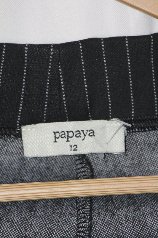 Papaya Black Striped Trouser (Small)