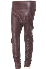 In The Style Brown Leather Trouser (Small)