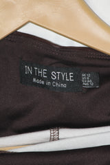 In The Style Brown Leather Trouser (Small)