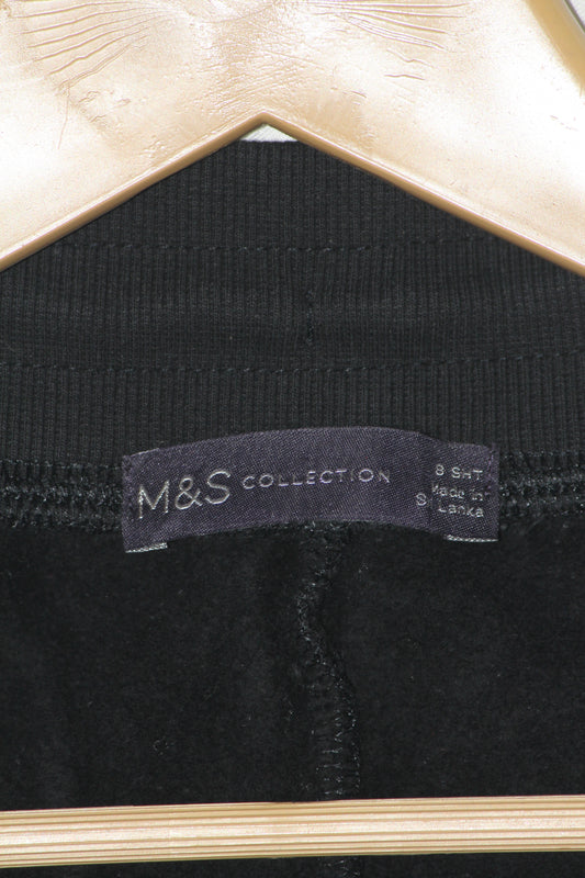 M&S Black Cotton Stretch Trouser – Medium