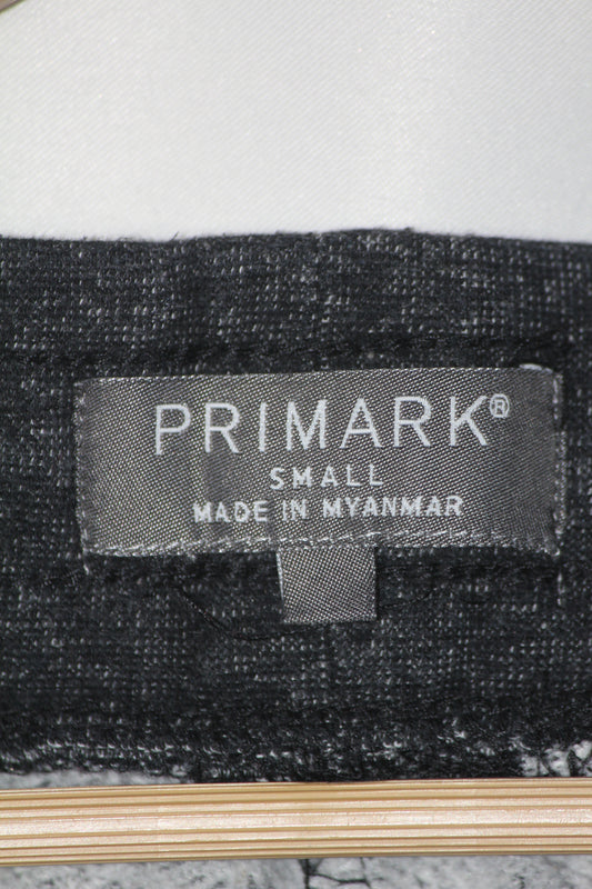 Primark Black Patterned Trouser – Small
