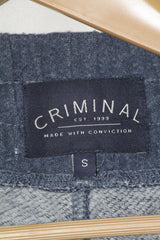 Criminal Blue Casual Trouser – Small