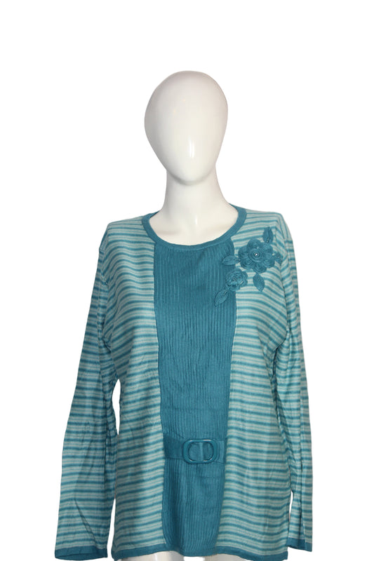 Thriftyfy Feroza Soft Knit Sweatshirt – Medium