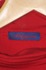 Aldinova Red High-Neck CottonBlend Sweatshirt – Small