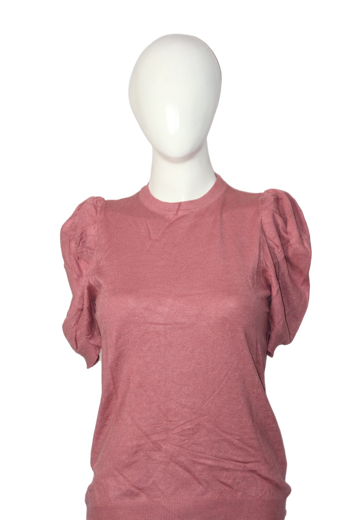 Warehouse Light Pink Half-Sleeve Sweatshirt – Small
