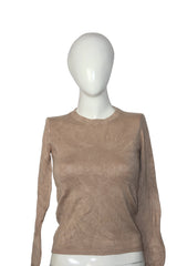 ZARA Knit Camel SoftTouch Crop Top – Small