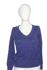 M&S Women Navy Blue Soft Knit Sweatshirt – Small