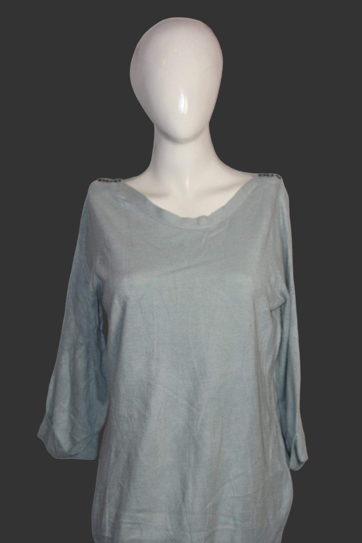 M&S Woman Sea Green Acrylic Sweatshirt – Medium