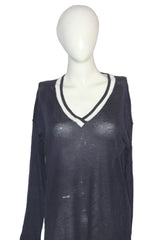 Next Black ViscoseAcrylic Sweatshirt – Medium