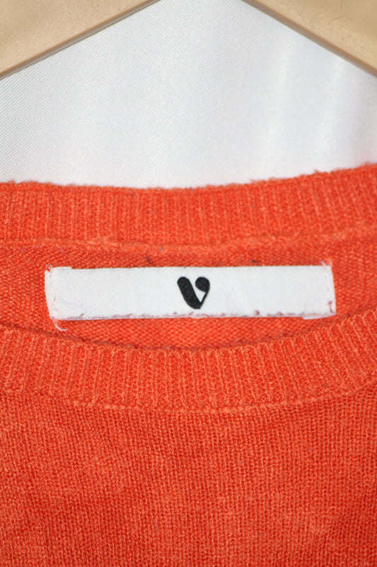 V by Very Orange Acrylic Knit Sweatshirt – Small