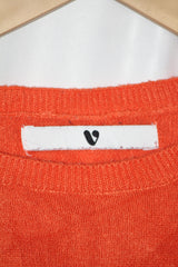 V by Very Orange Acrylic Knit Sweatshirt – Small