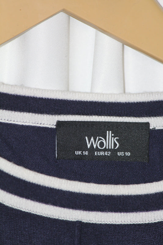 Wallis Navy Blue Soft Viscose Sweatshirt – Medium