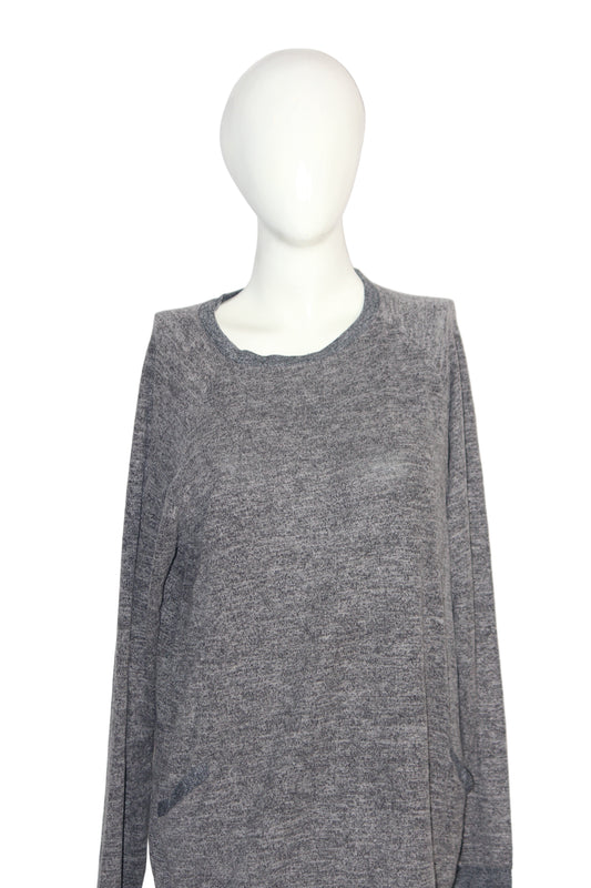 Burkauf Grey CottonBlend Sweatshirt – Medium