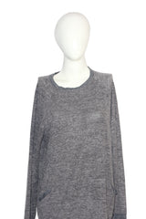 Burkauf Grey CottonBlend Sweatshirt – Medium