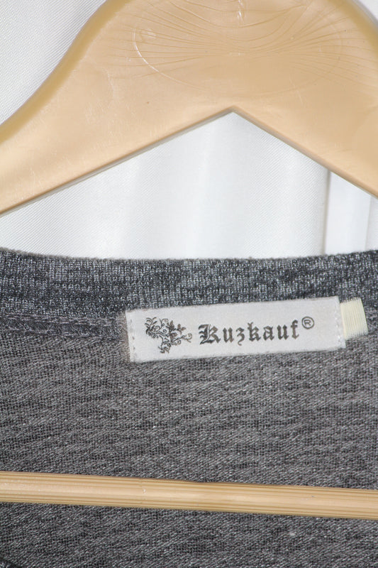 Burkauf Grey CottonBlend Sweatshirt – Medium