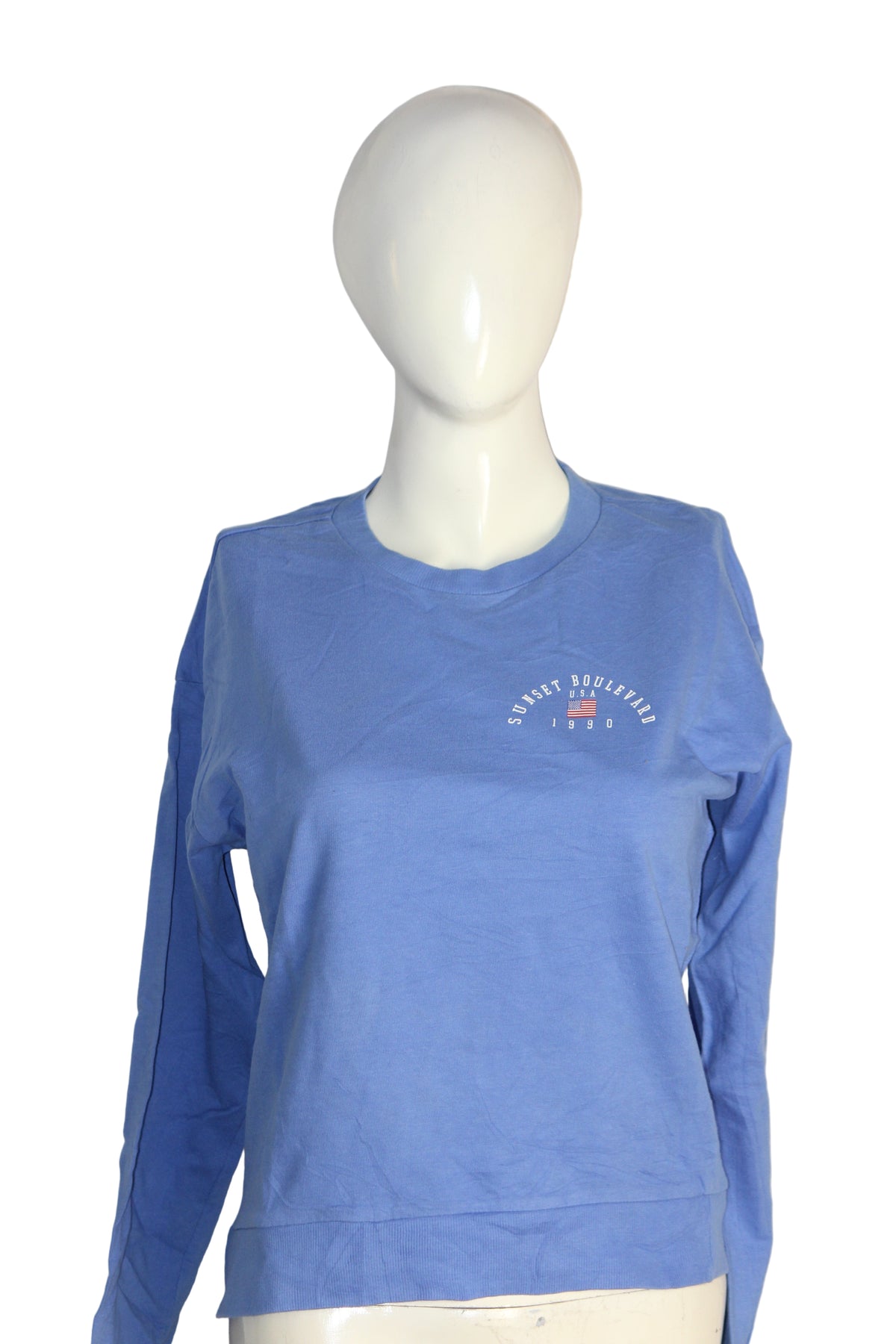 H&M Blue Pure Cotton Sweatshirt – XS