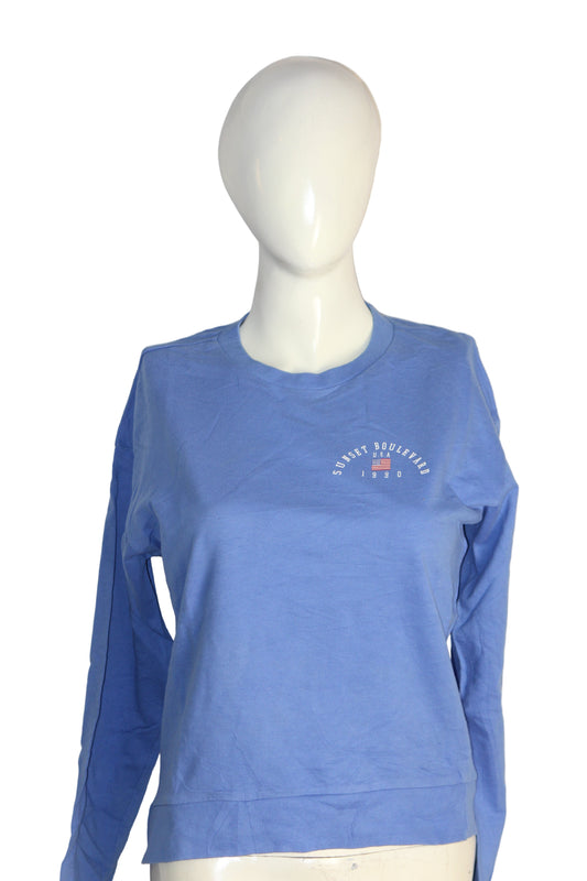 H&M Blue Pure Cotton Sweatshirt – XS