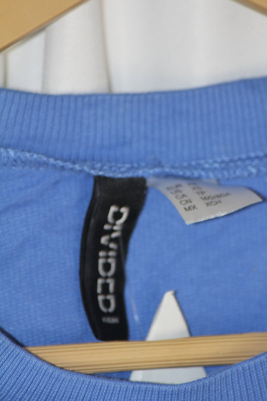 H&M Blue Pure Cotton Sweatshirt – XS