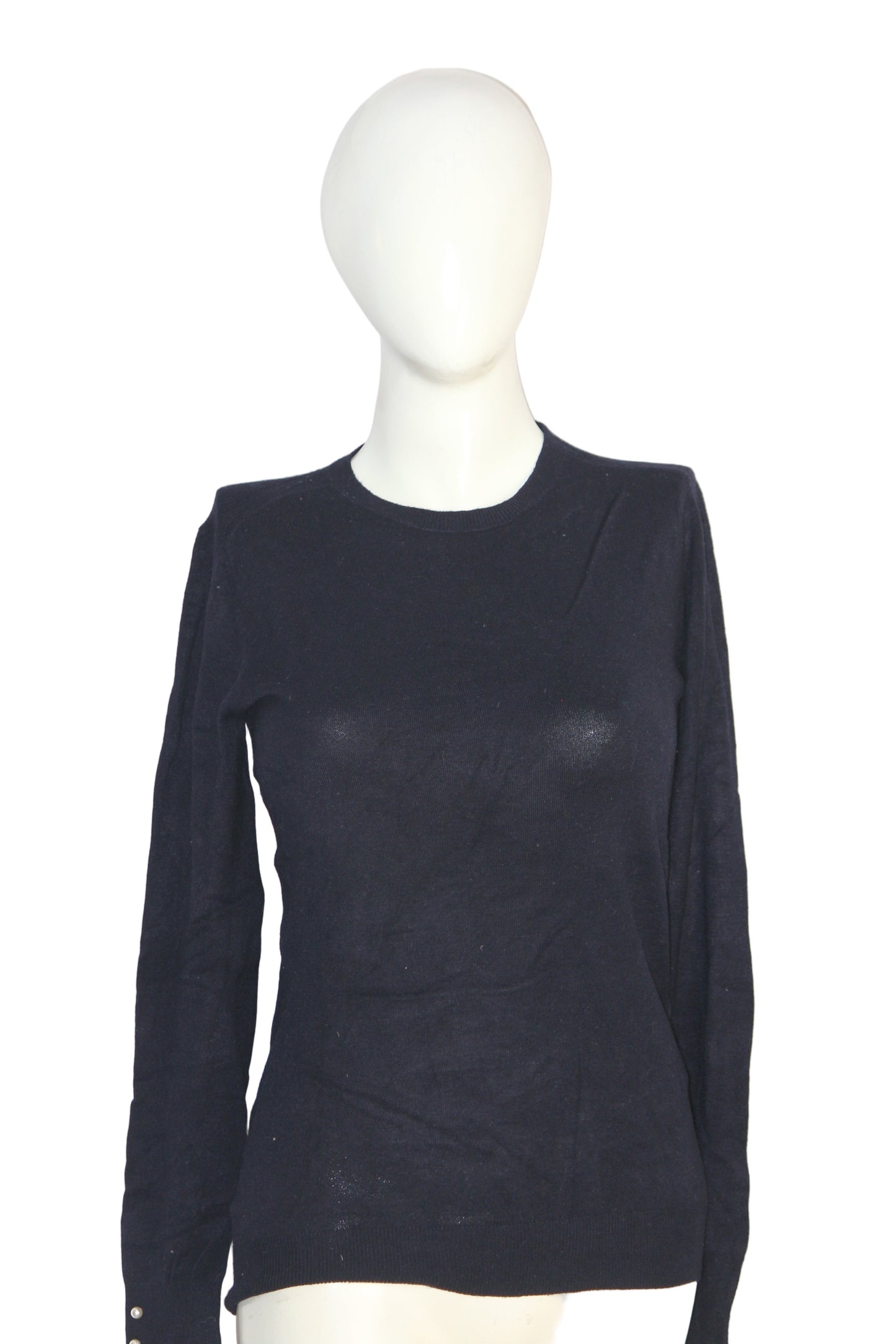 ZARA Knit Black SoftStretch Winter Sweatshirt – Medium