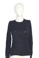 ZARA Knit Black SoftStretch Winter Sweatshirt – Medium