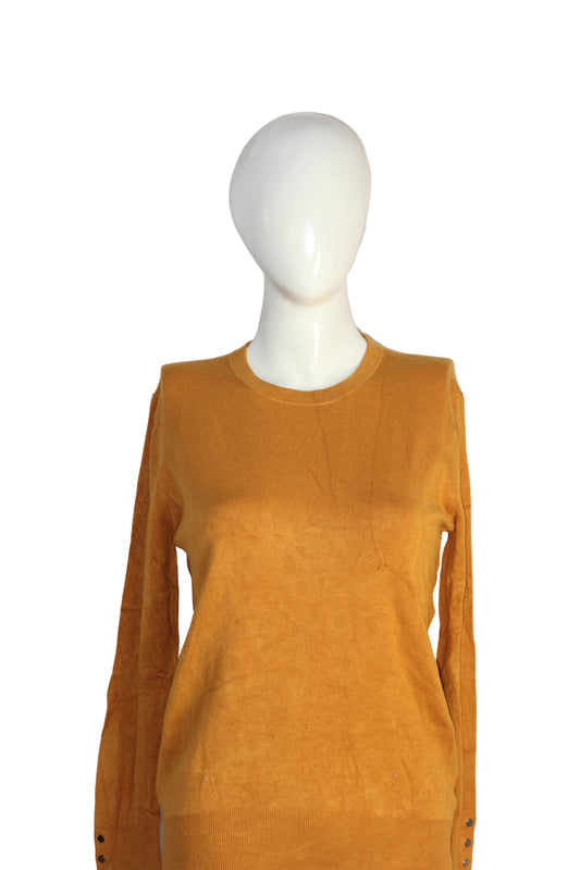 Thriftyfy Mustard Winter SoftKnit Sweatshirt – Medium