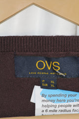 OVS Maroon Classic Winter Sweatshirt – XL
