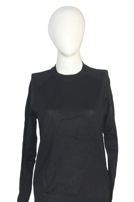 Pull & Bear Black Cotton Sweatshirt – Small