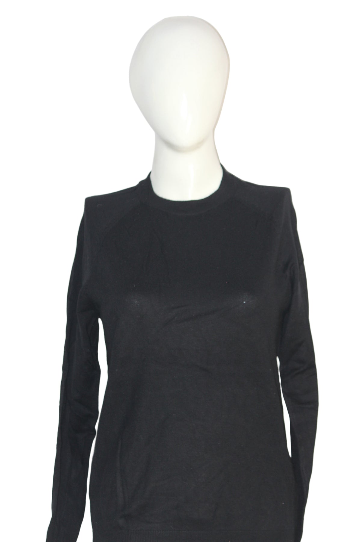 Pull & Bear Black Cotton Sweatshirt – Small