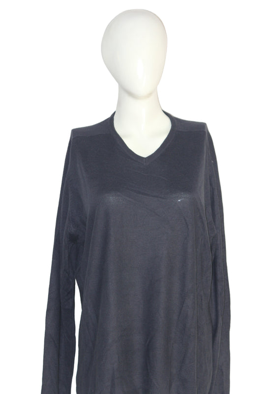 M&S  Navy Blue Knit Sweatshirt – Medium