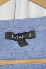 Bonmarché Sky Blue Soft Acrylic Sweatshirt – Medium