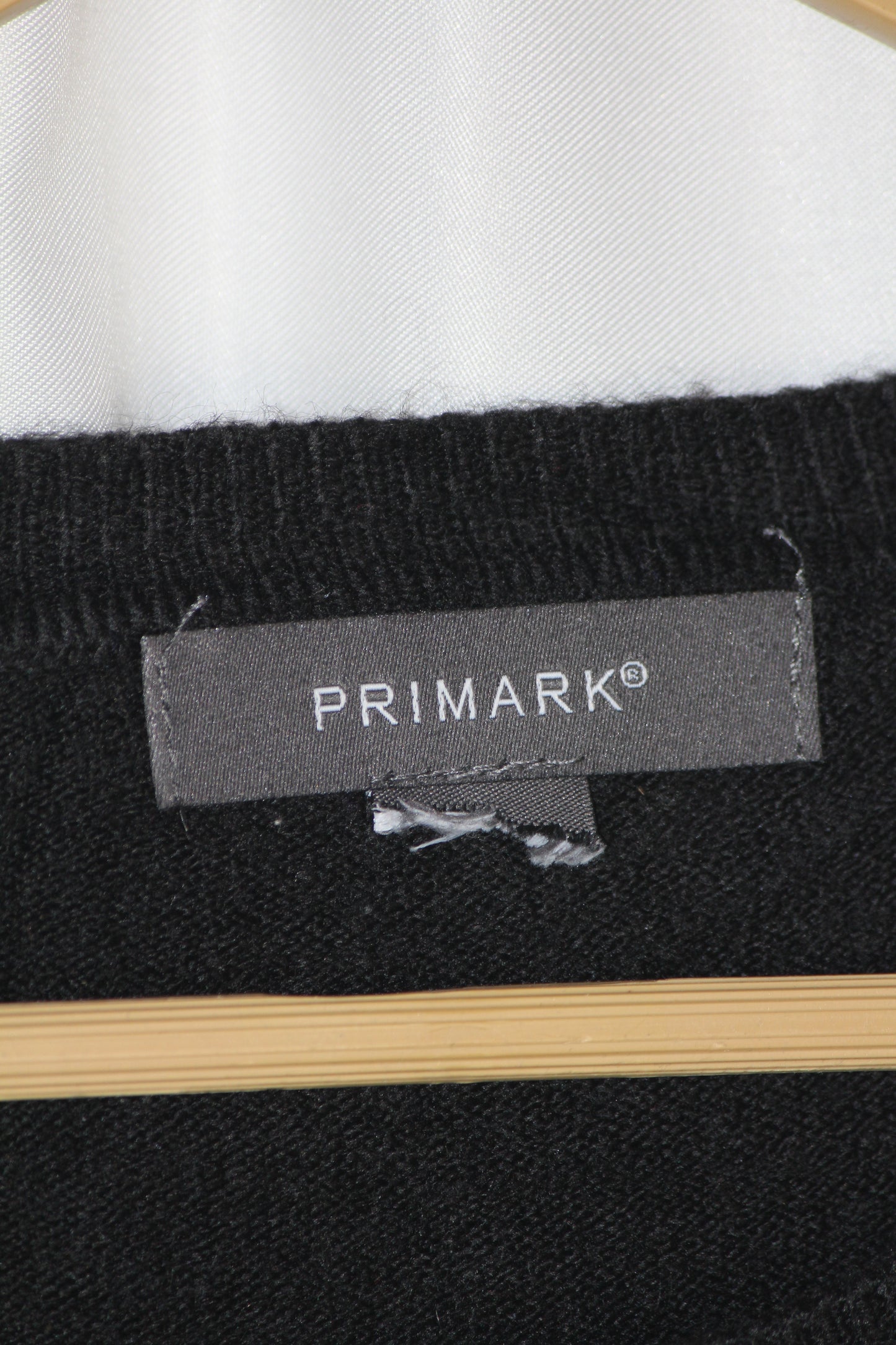 Primark Classic Black Acrylic Knit Sweatshirt – Medium