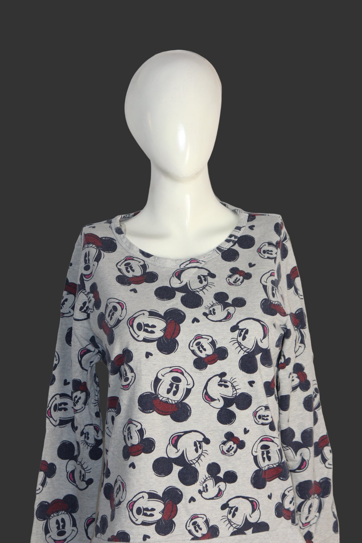 George Grey Mickey Mouse CottonBlend Sweatshirt – Medium