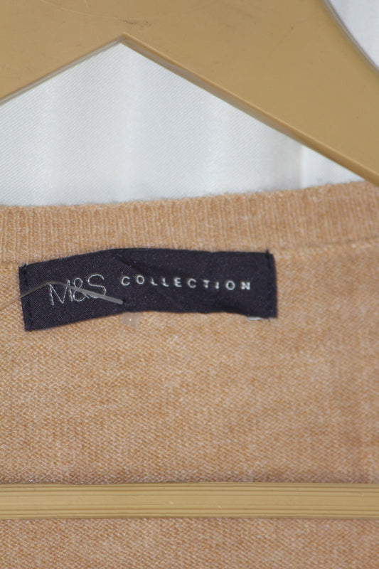 M&S Camel Acrylic SoftKnit Sweatshirt – XL