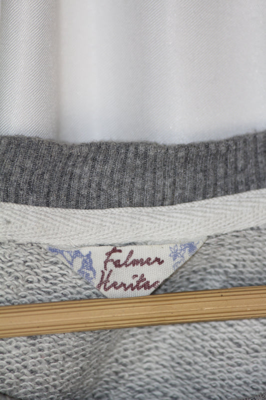 Falmar Heritage Grey Floral Net Sweatshirt – Small