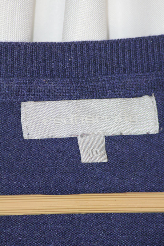 Red Herring Navy Blue Essential Sweatshirt – Small