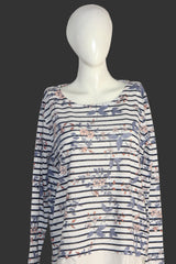 Esmara White Floral SoftTouch Sweatshirt – Large