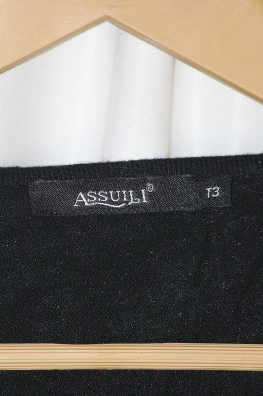 Assuili Black WoolBlend Premium Sweatshirt – Medium