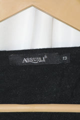 Assuili Black WoolBlend Premium Sweatshirt – Medium
