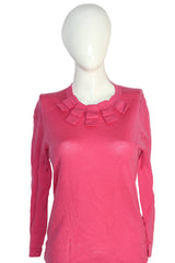 Boden Pure Wool Pink Winter Knit Sweatshirt – Medium