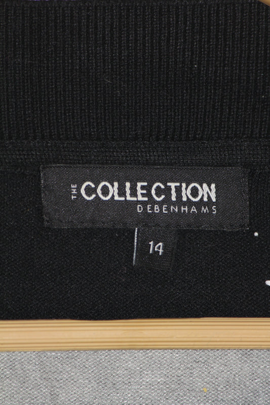 Debenhams Black & White Stripe Classic Sweatshirt – Medium