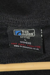 Trek Mates Black Zipper-Neck Performance Sweatshirt – Large