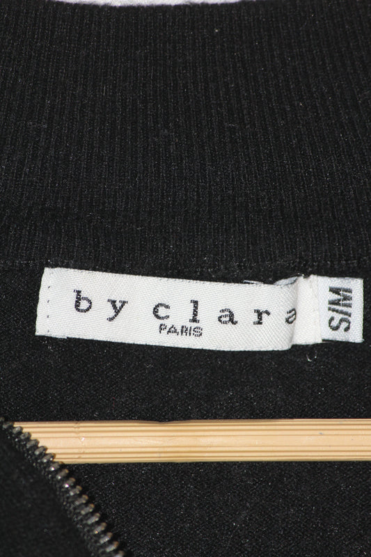 Clara Black Minimal SoftTouch Sweatshirt – Small
