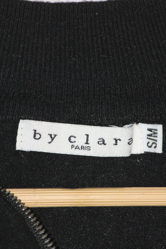 Clara Black Minimal SoftTouch Sweatshirt – Small