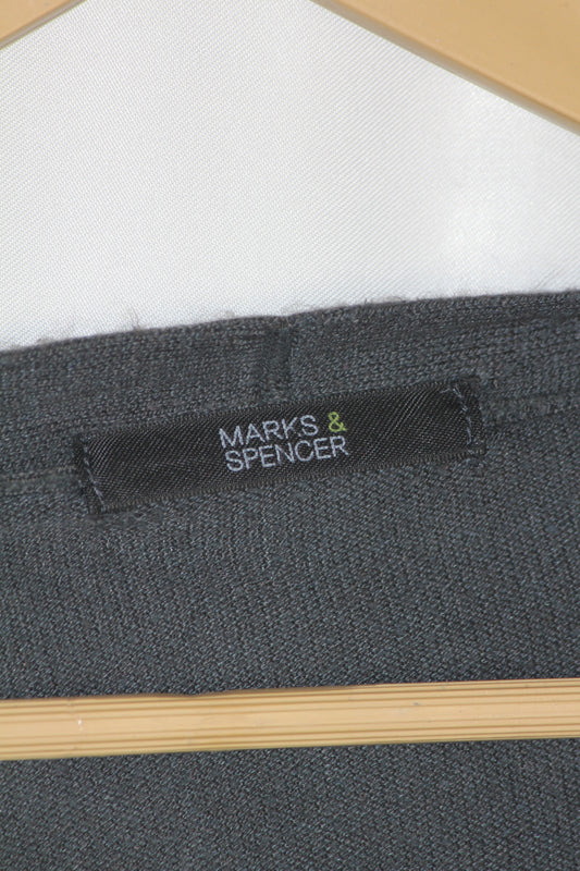Marks & Spencer Grey Button-Down Sweater – Medium