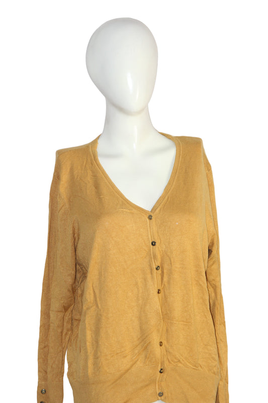 Primark Mustard Button-Down Sweater – XL