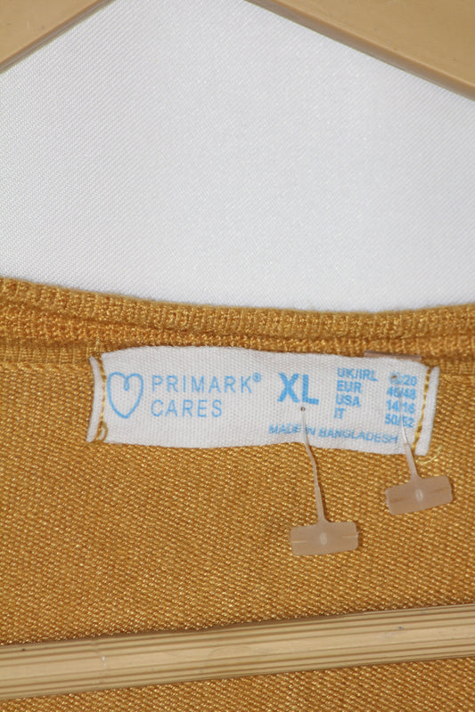 Primark Mustard Button-Down Sweater – XL