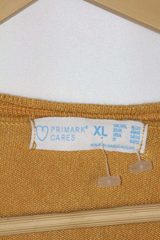 Primark Mustard Button-Down Sweater – XL