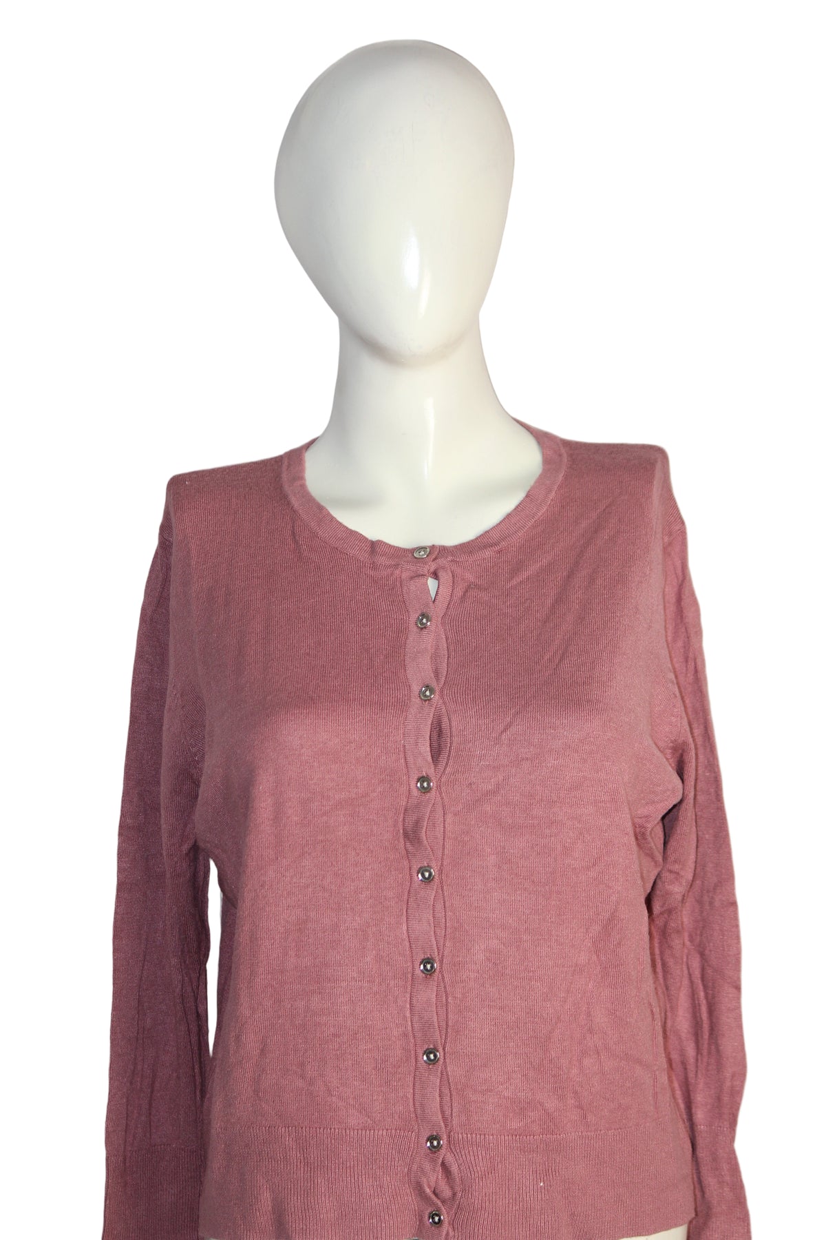 Primark Blush Pink Button-Down Sweater – XL